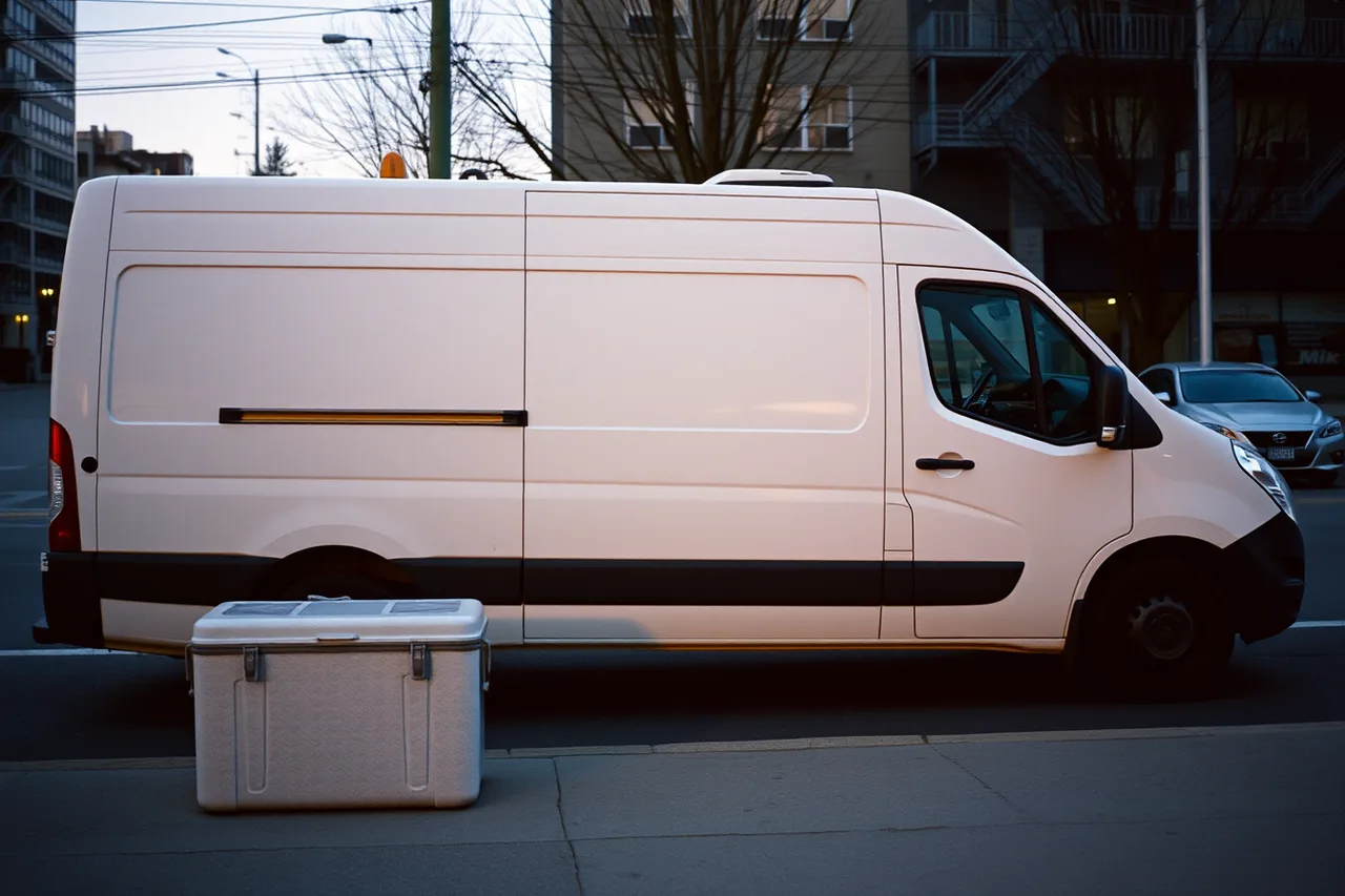 Owner-operator courier loading specimens into a personal van (Medical Courier Contractor vs Employee: How the CRA Decides)